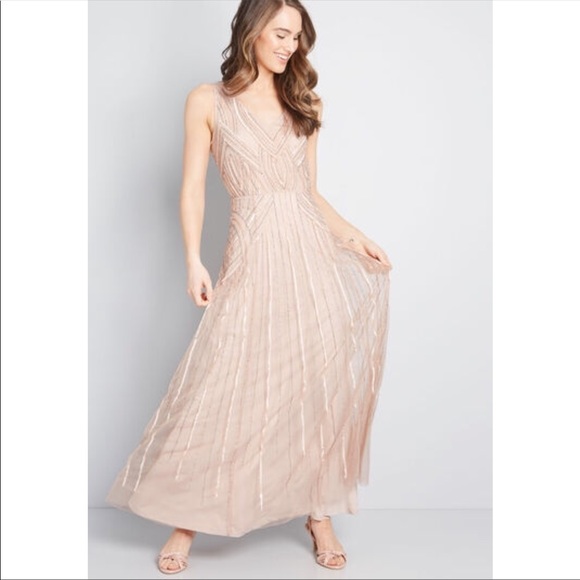 blush pink occasion dress